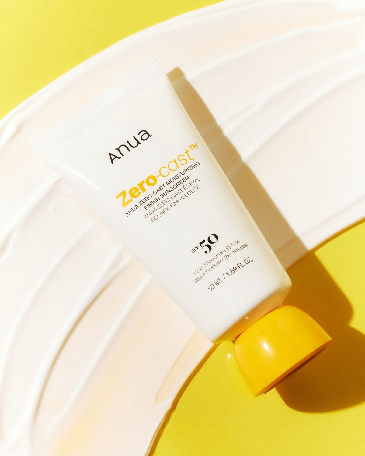 Anua Zero-Cast Moisturizing Finish Sunscreen (SPF 50)