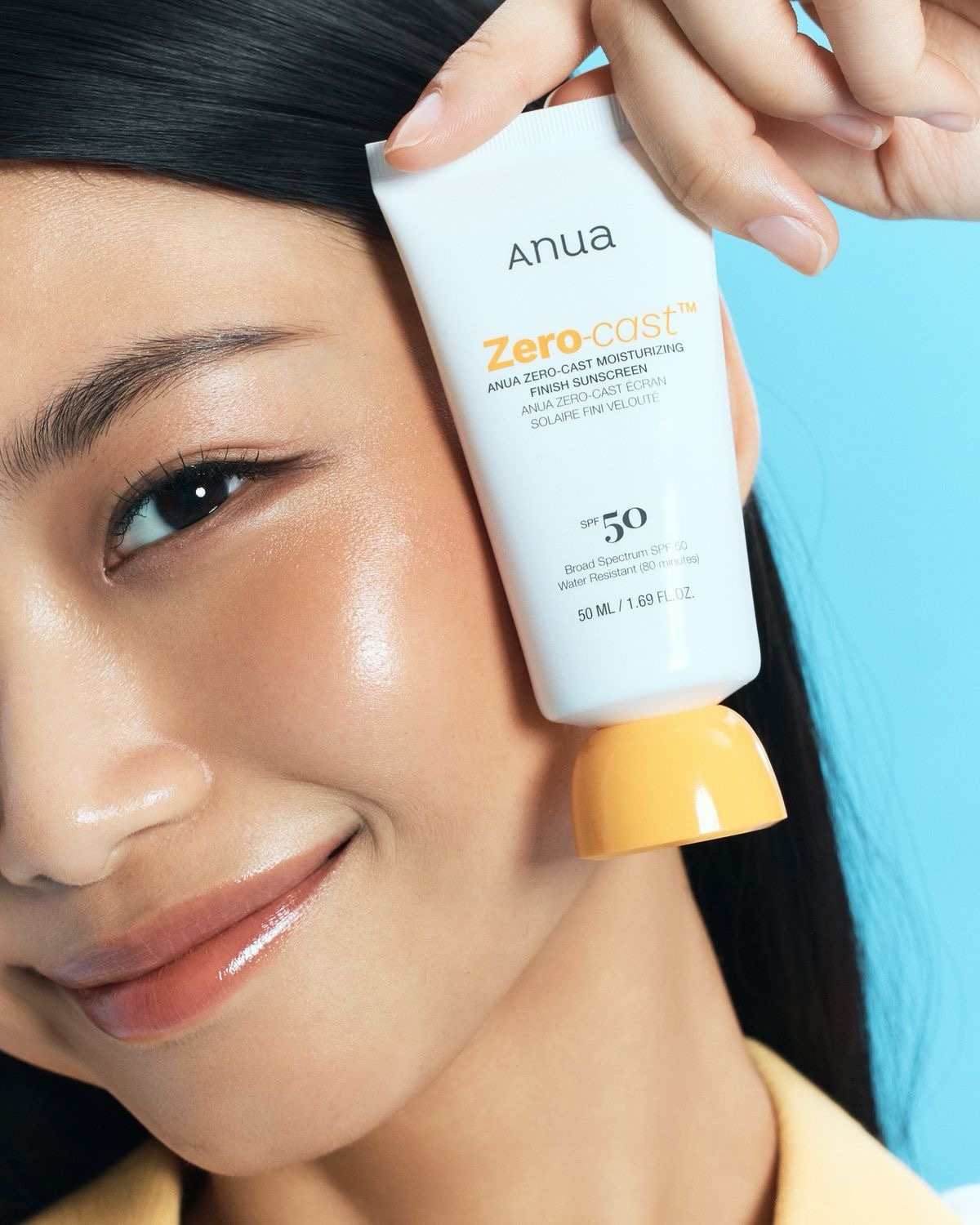 Anua Zero-Cast Moisturizing Finish Sunscreen (SPF 50) – Image 2